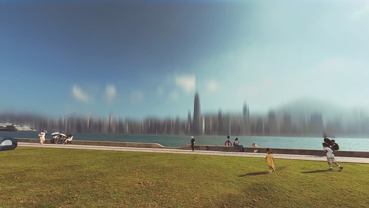 A cinematic frame from the Hong Kong short film